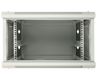 Extralink Szafka wisząca rack 6U 600x450 szara z metalowymi drzwiami EX.12998 - 489286 - zdjęcie 5